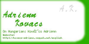 adrienn kovacs business card